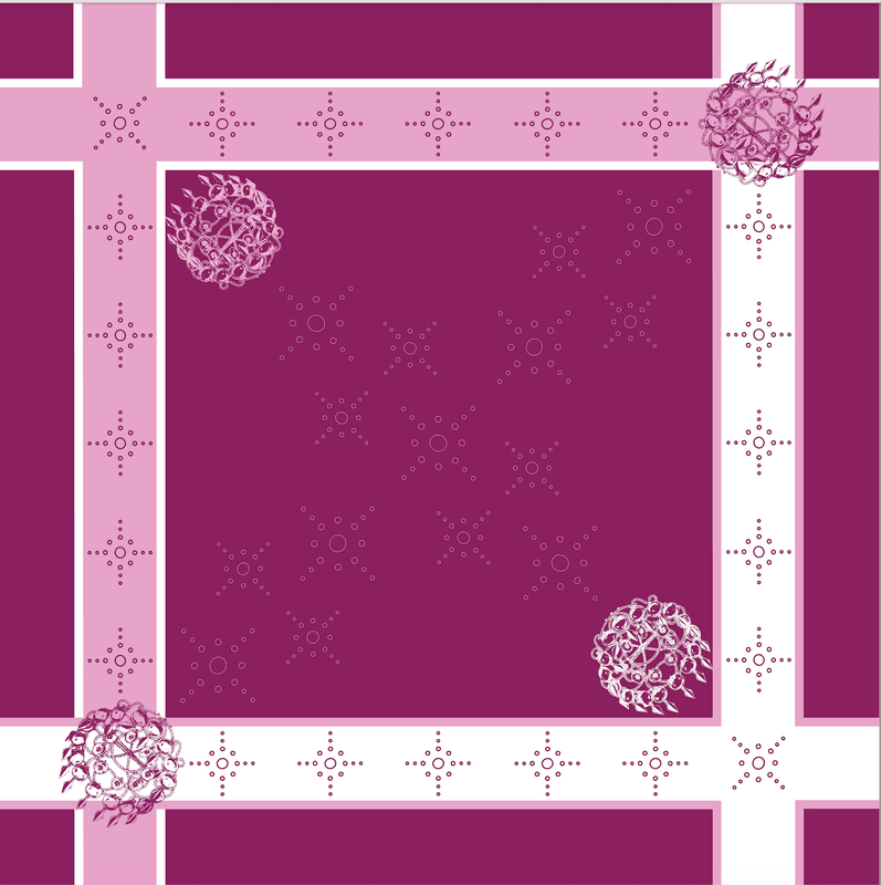 Abantis pink risku shawl
